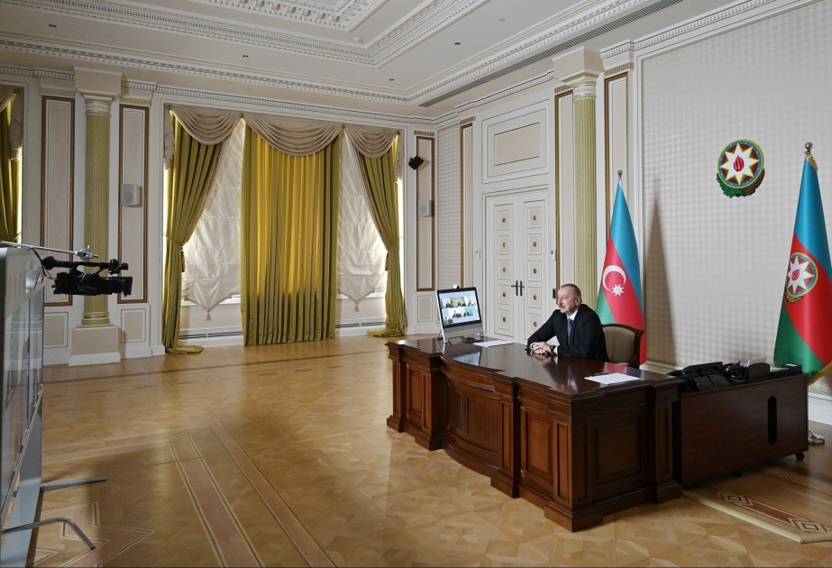 Se realizó una videoconferencia entre Ilham Aliyev y la dirección de Signify