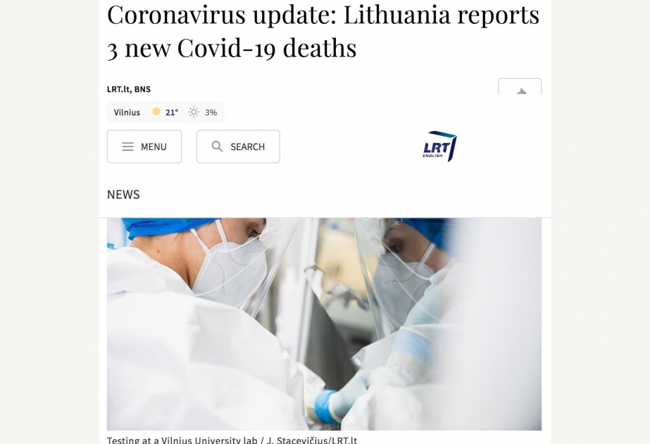 Litvada koronavirusdan ölənlərin sayı 66 nəfərə çatıb