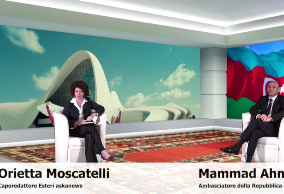 İtaliyada 28 May - Respublika Günü münasibətilə videokonfrans keçirilib VİDEO