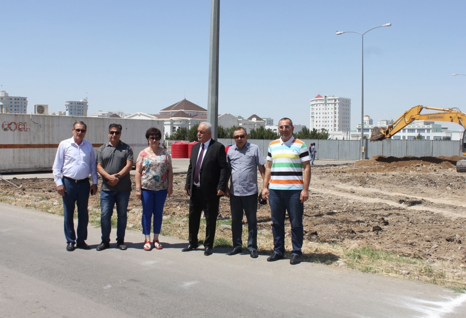 Azərbaycanın Türkmənistandakı səfirliyi üçün bina kompleksinin təməlqazma mərasimi keçirilib