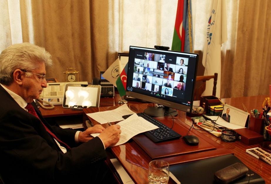 Auditores azerbaiyanos participaron en una videoconferencia internacional