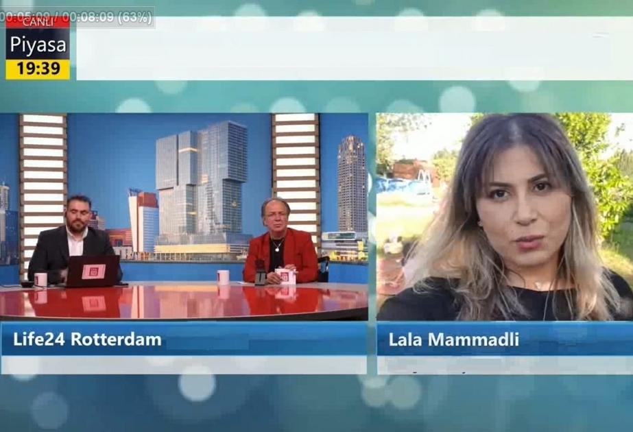 Presidenta de la Sociedad de la Amistad Germano-Azerbaiyana habló en vivo en el canal life24