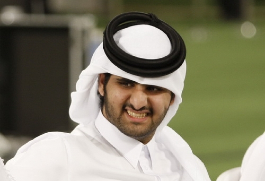 Abdullah bin Hamad al-Thani, Emir Adjunto del Estado de Qatar felicita al presidente de Azerbaiyán