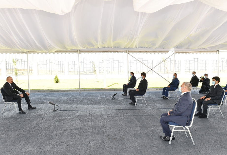 Ilham Aliyev asistió a la inauguración del Complejo Deportivo Olímpico Tartar