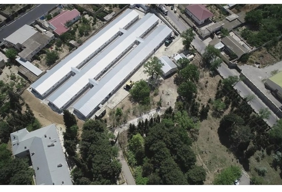 La construcción de un hospital modular en el asentamiento Saray de distrito de Absheron está a punto de finalizar