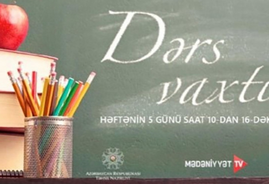 İyunun 4-də tədris proqramına uyğun teledərslər təqdim edilib