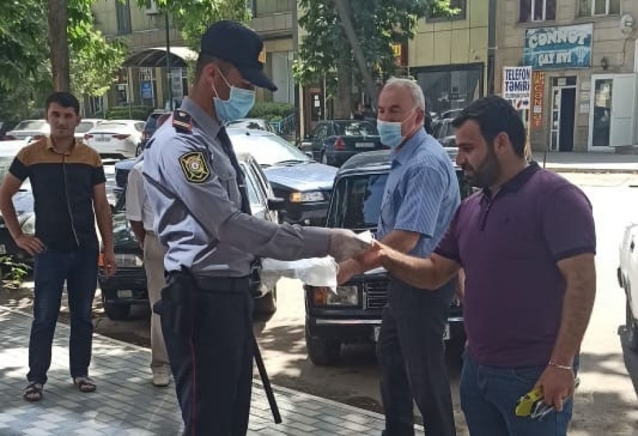 İmişli rayonunda əhaliyə pulsuz tibbi maskalar paylanılır