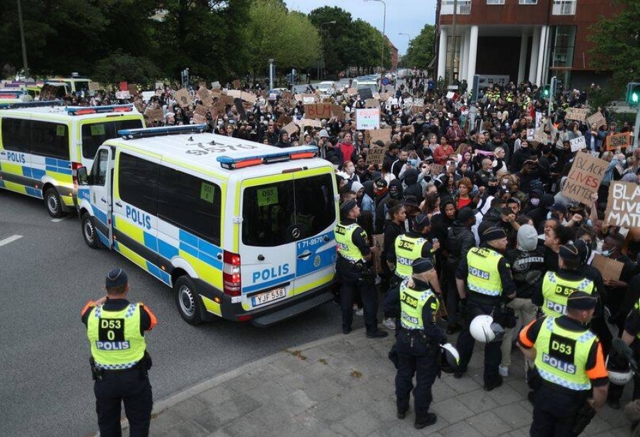 В Швеции состоялась очередная акция протеста движения "Black Lives Matter"