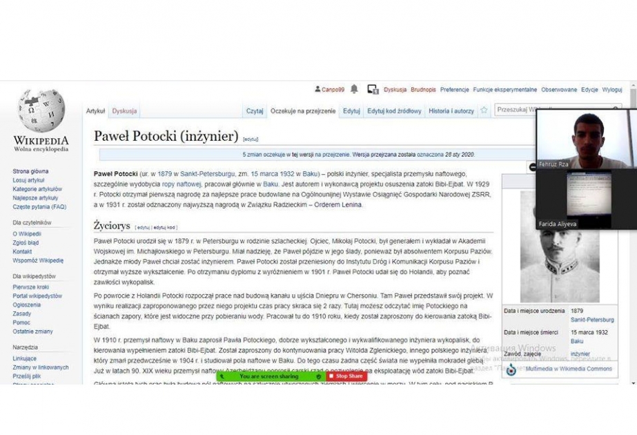 “Vikipediya”nın polyak dili bölməsində Azərbaycan mədəniyyəti ilə bağlı məqalələr yaradılacaq