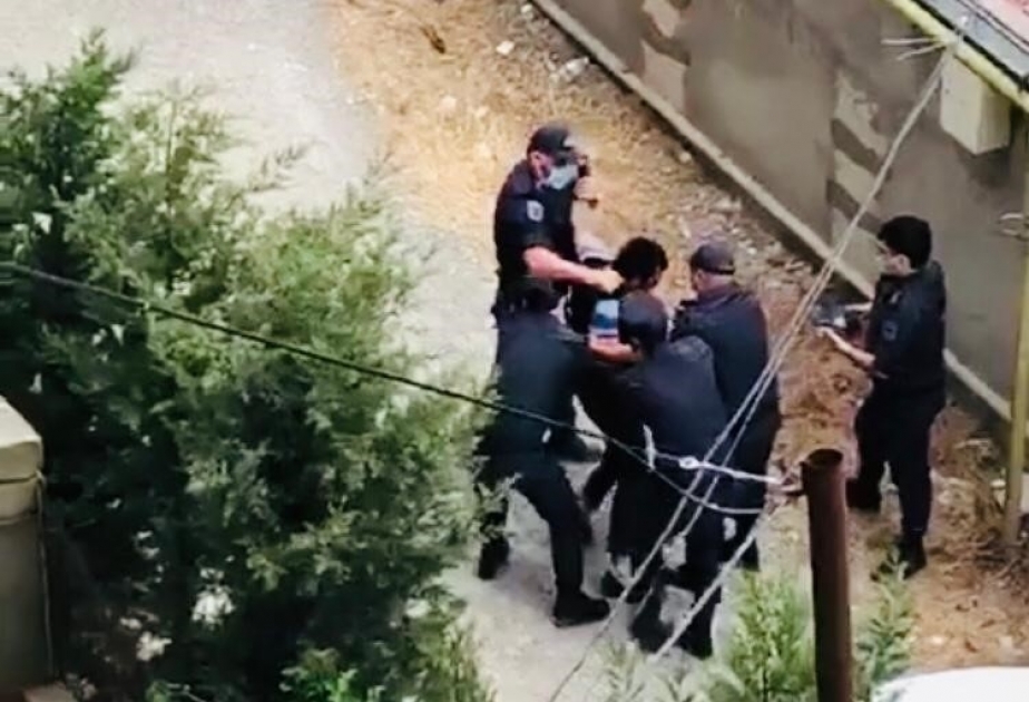 Polis əməkdaşlarına müqavimət göstərən şəxs barəsində cinayət işi başlanıb