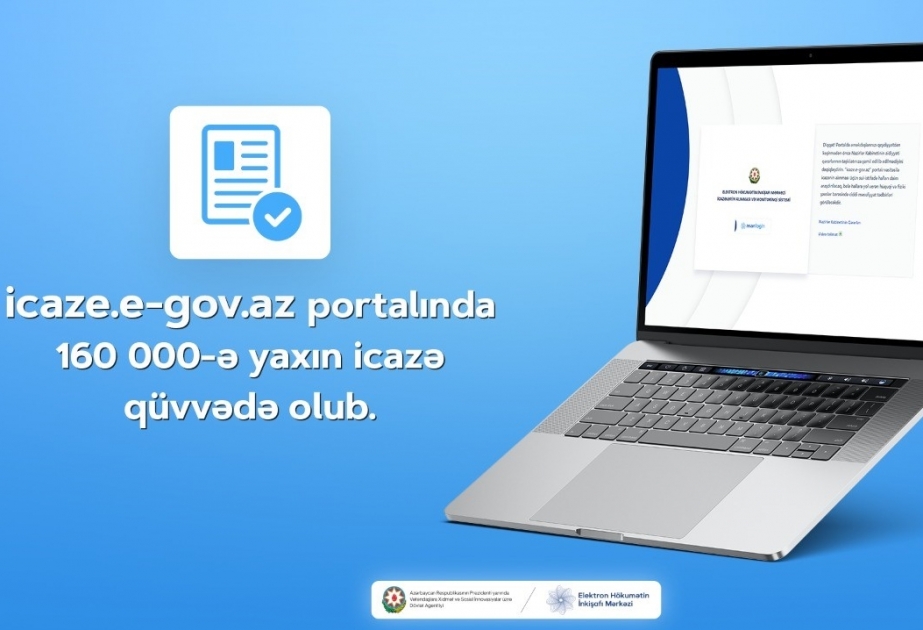 icaze.e-gov.az portalında 160 minə yaxın icazə qüvvədə olub