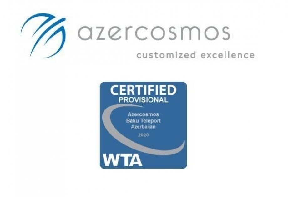 “Azercosmos“ mit einem Zertifikat von World Teleport Association ausgezeichnet
