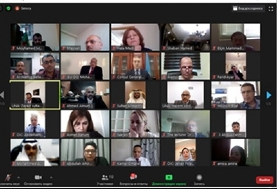 Les collaborateurs de l'AZERTAC participent à un webinaire de l'Union des agences de presse de l'OCI