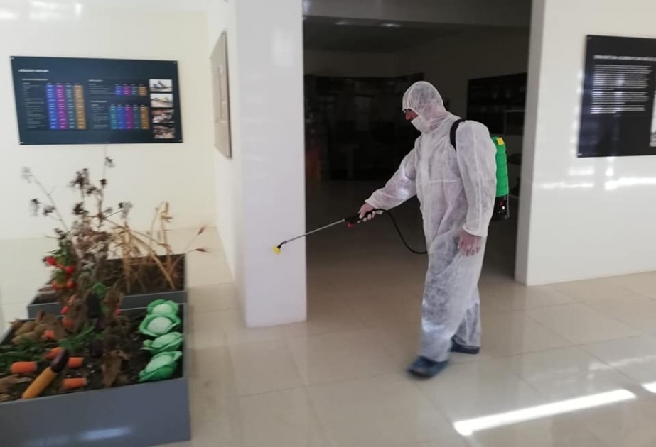 Tərtər rayonunun mədəniyyət müəssisələrində növbəti dezinfeksiya işləri aparılıb