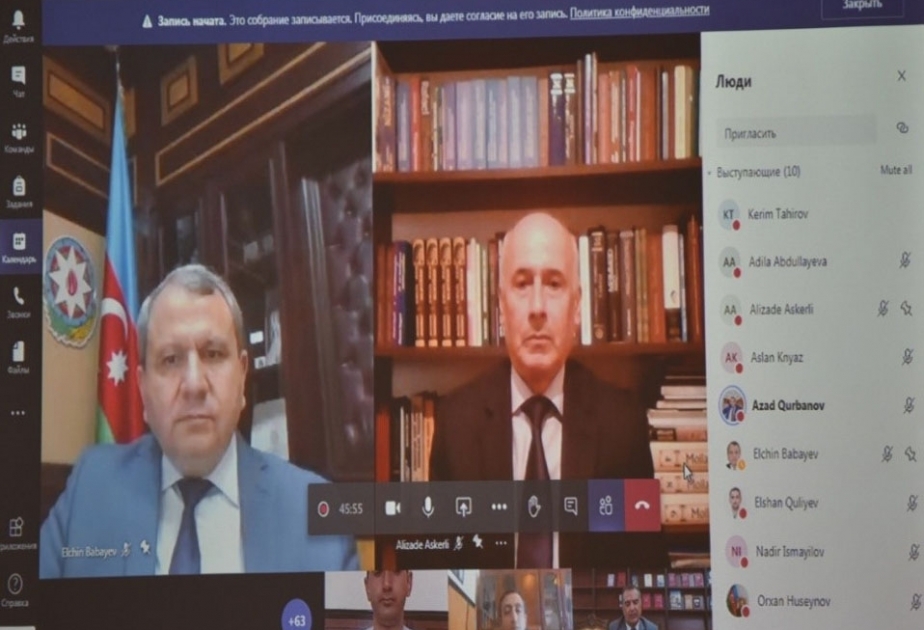 Milli Kitabxana virtual elmi konfransda iştirak edib