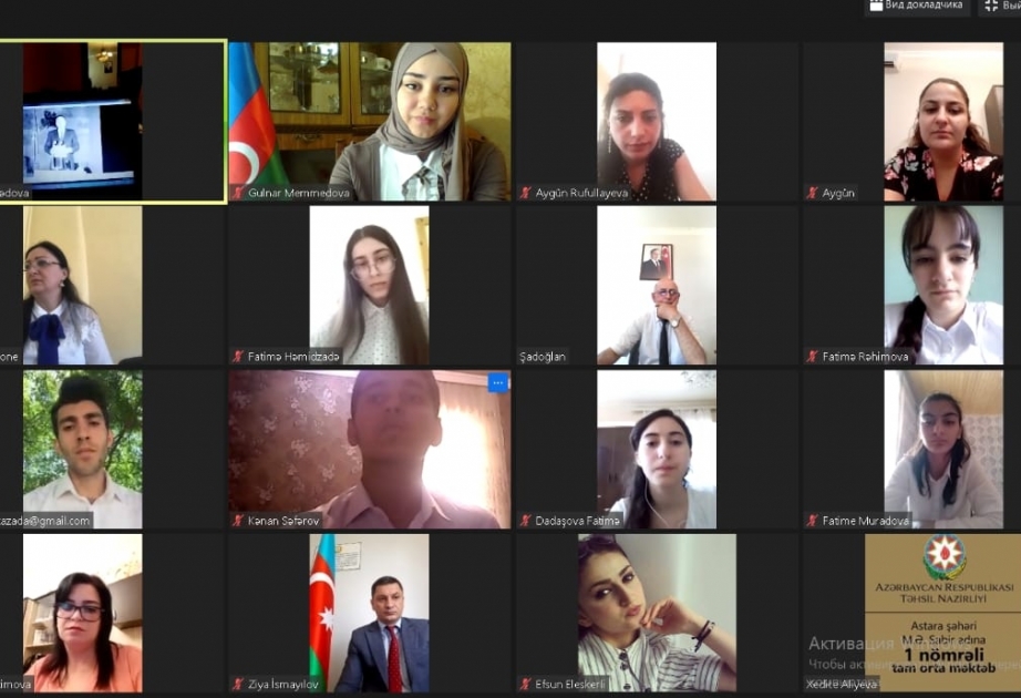 Astarada Milli Qurtuluş Gününə həsr olunmuş onlayn konfrans keçirilib