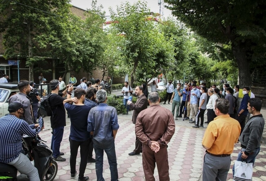 Ermənistanın İrandakı səfirliyi qarşısında etiraz aksiyası keçirilib