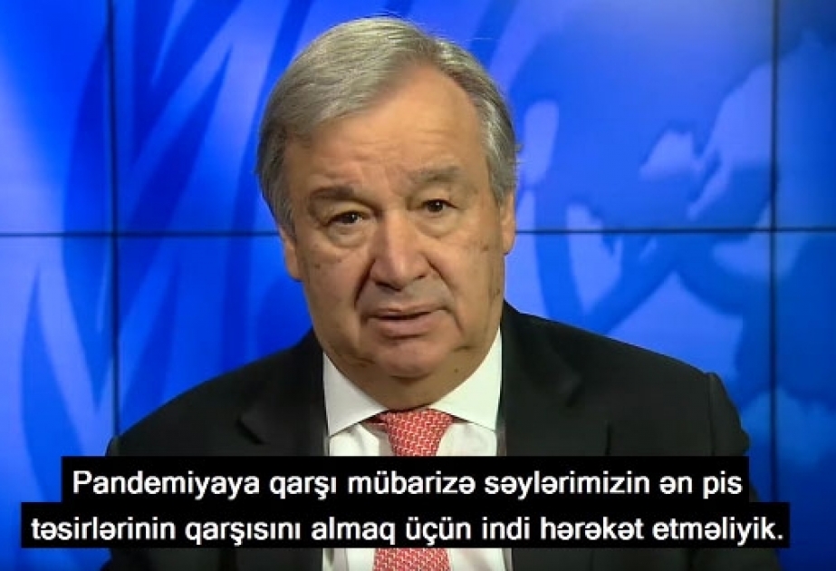 BMT-nin Baş katibi qida təhlükəsizliyinə dair analitik icmalla bağlı videomüraciət yayıb VİDEO