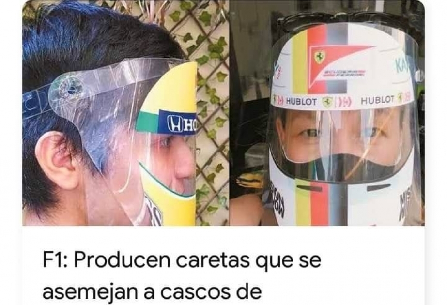 В Мексике придумали защитные маски со шлемами пилотов Ф-1, их хотят купить во всем мире
