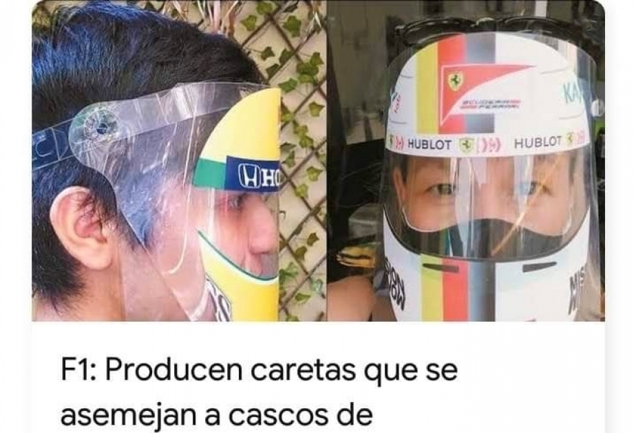 Meksikada F1 pilotlarının dəbilqələrindən qoruyucu maska düzəltməyi qərara alıblar
