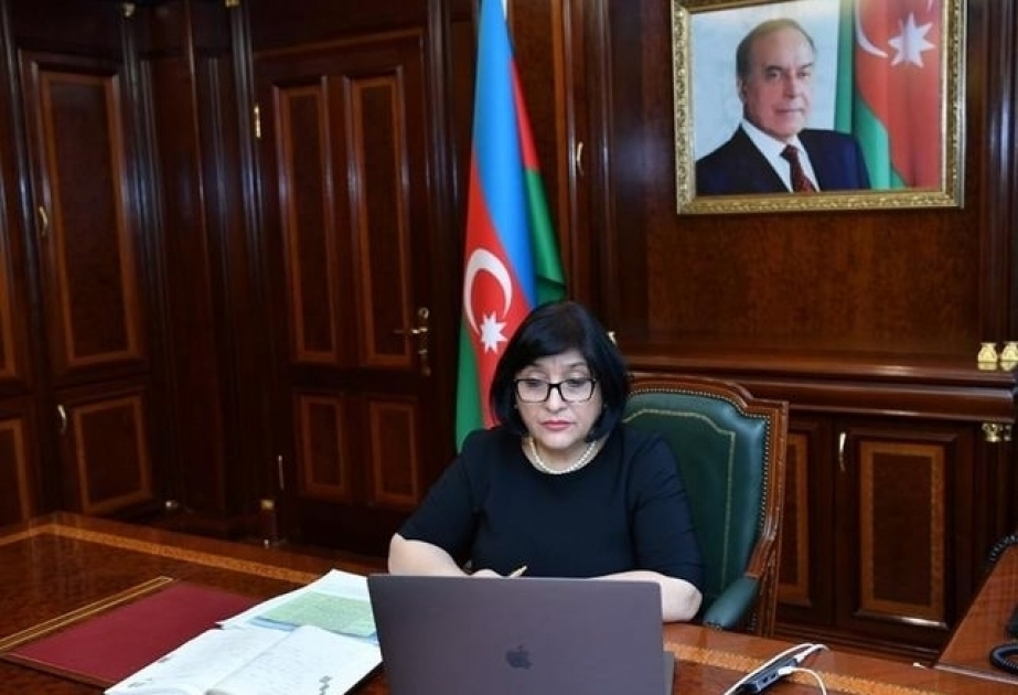 Впервые в Милли Меджлисе прошла встреча с руководителями делегаций международных парламентских организаций в формате видеоконференции
