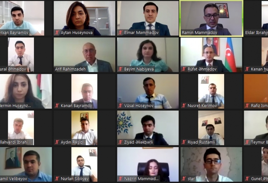 YAP Gənclər Birliyinin təşkilatçılığı ilə “Qurtuluşdan tərəqqiyə” adlı videokonfrans keçirilib
