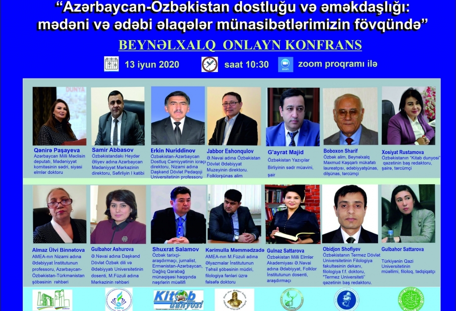 Onlayn konfransda Azərbaycan ilə Özbəkistan arasında dostluq və əməkdaşlıq məsələləri müzakirə ediləcək