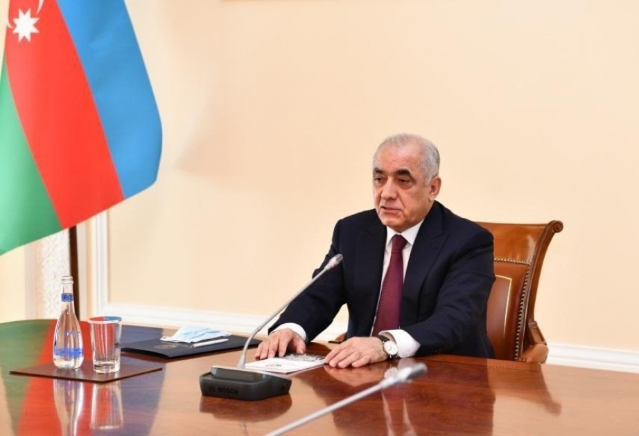 Премьер-министр Али Асадов поздравил председателя Правительства Российской Федерации Михаила Мишустина с Днем России