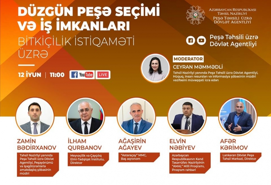 Bitkiçilik istiqaməti üzrə düzgün peşə seçimi və iş imkanları mövzusunda müzakirələr aparılıb