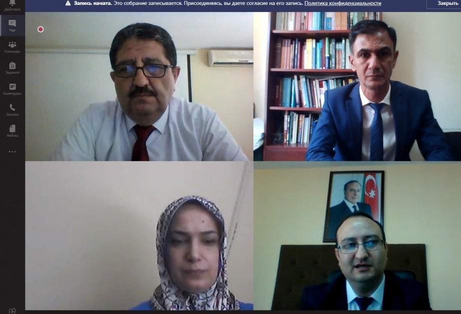 İlahiyyat İnstitutunda Milli Qurtuluş Gününə həsr olunan videokonfrans keçirilib