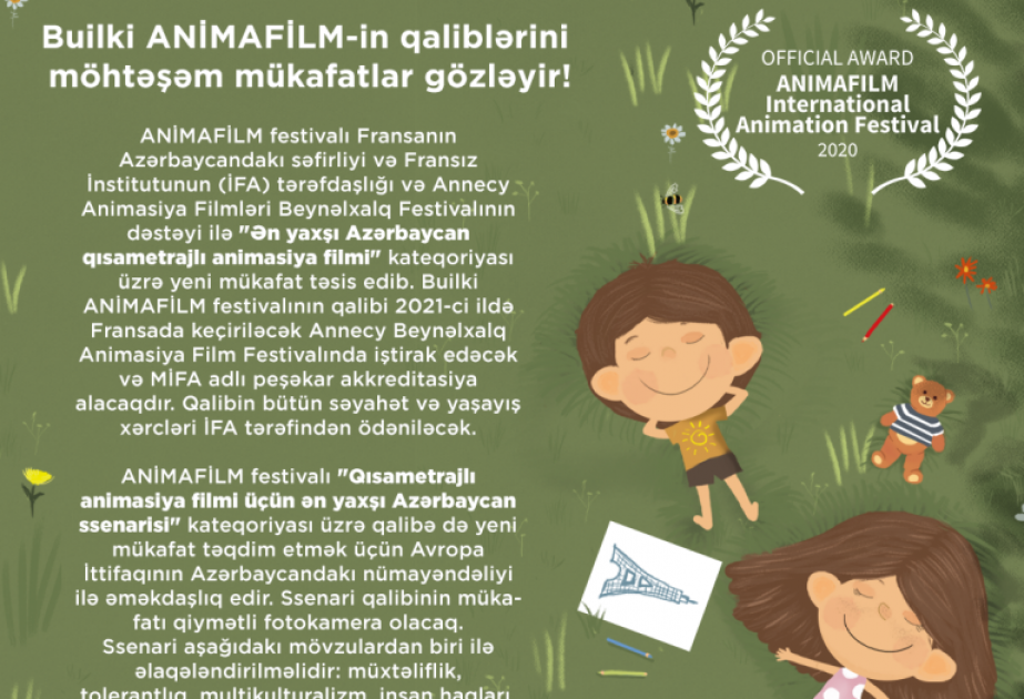 Builki ANİMAFİLM-in qaliblərini möhtəşəm mükafatlar gözləyir!