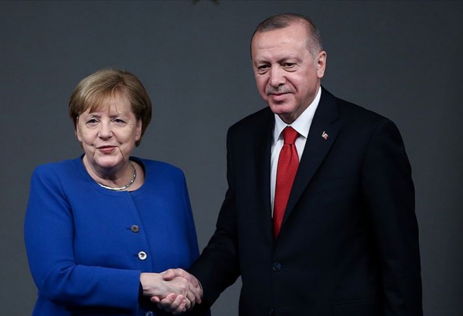 Türkiyə Prezidenti və Almaniya Kansleri regional məsələləri müzakirə ediblər