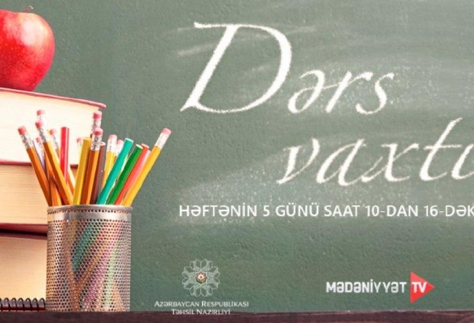 İyunun 18-də abituriyentlər üçün teledərslər təqdim olunub