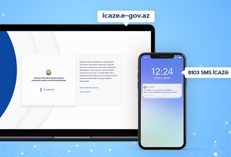 “Xüsusi karantin rejiminin tətbiqi zamanı icazələrin alınması və monitorinqi sistemi”nin fəaliyyəti yenidən aktivləşdirilib
