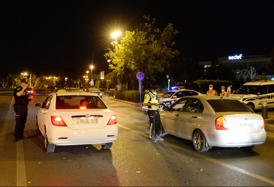 Polis sərtləşdirilmiş xüsusi karantin rejiminin tələblərinin icrasına nəzarəti davam etdirir