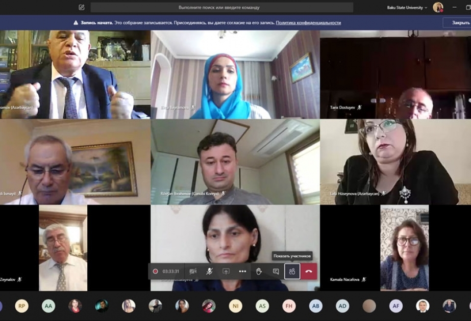 BDU-da beynəlxalq virtual elmi konfrans: Azərbaycan İkinci Dünya müharibəsi illərində