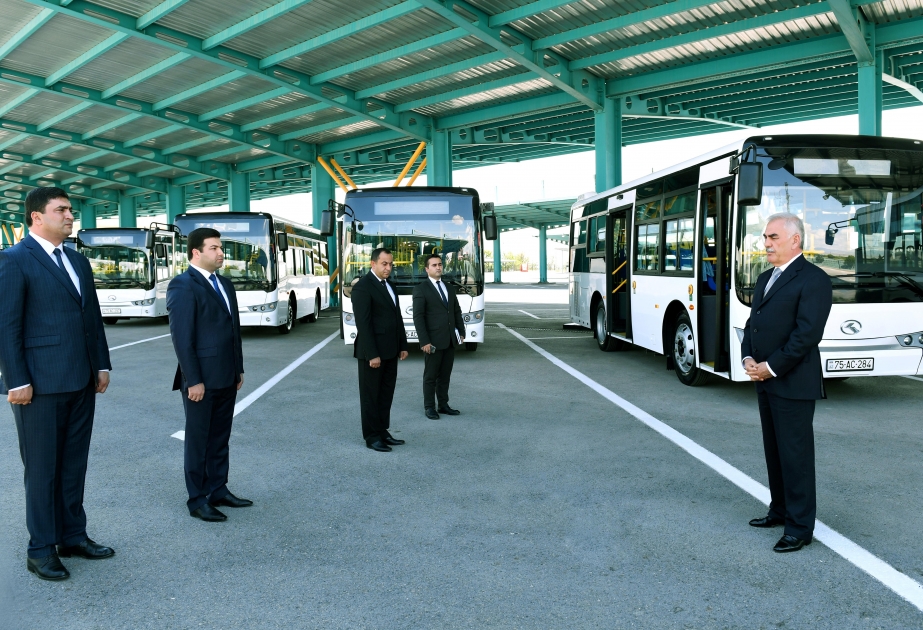 Naxçıvan Şəhər Nəqliyyat İdarəsinə 6 yeni avtobus verilib