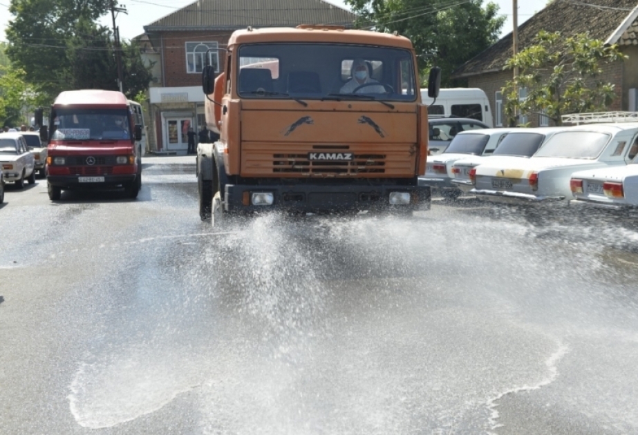 Cəlilabadda genişmiqyaslı dezinfeksiya işlərinə başlanılıb VİDEO