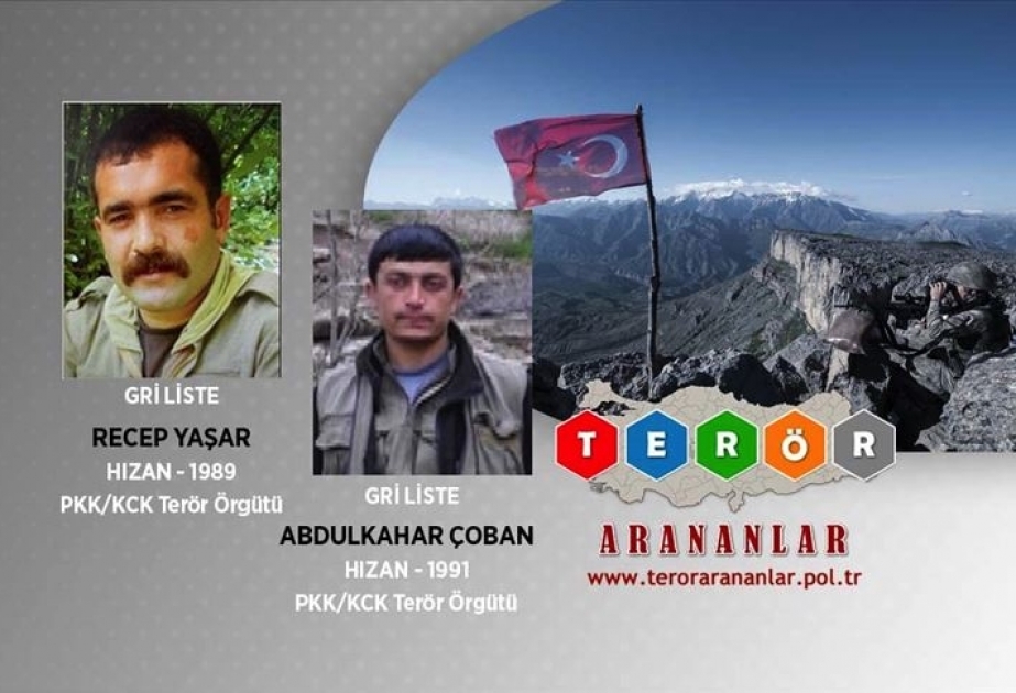 Türkiyədə axtarışda olan iki terrorçu zərərsizləşdirilib