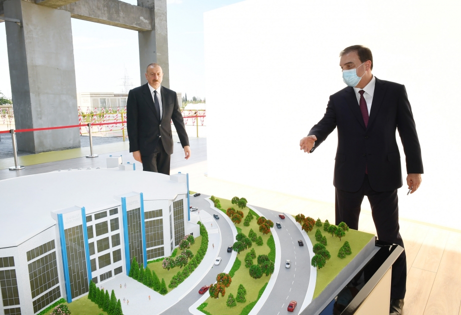 In der Stadt Ganja wird neuer Sportpalast gebaut VIDEO