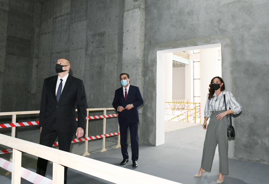 In der Stadt Ganja wird neues Gebäude für Schauspielhaus gebaut VIDEO