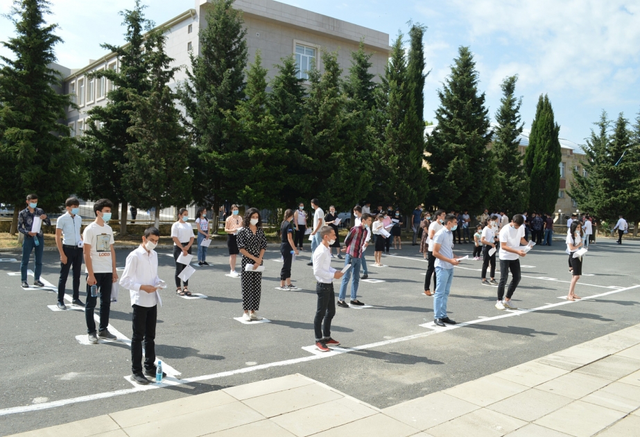 Balakən və Oğuzda buraxılış (qəbul) imtahanları 7 mərkəzdə aparılıb