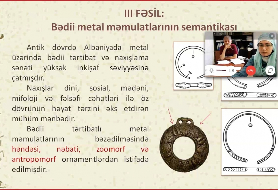 Arxeologiya və etnoqrafiya üzrə magistrlik dissertasiyaları onlayn müdafiə edilib
