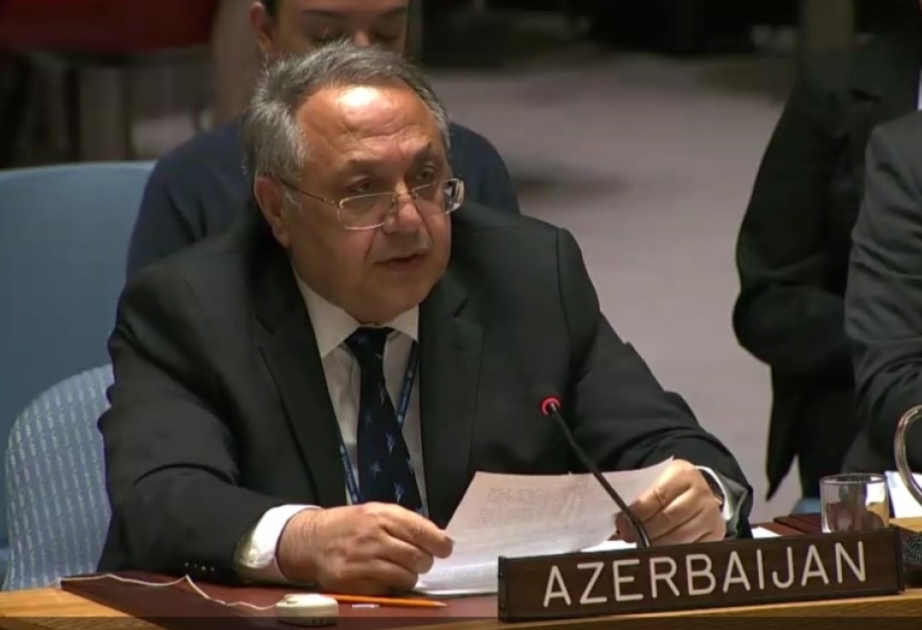 El Representante Permanente de Azerbaiyán ante ONU en el debate del Consejo de Seguridad sobre los crímenes de guerra de Armenia