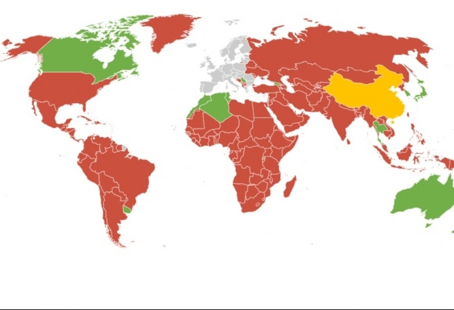 Fransa 15 ölkə ilə sərhədlərini açıb