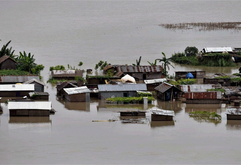 Hindistanın Assam ştatında yağışların törətdiyi fəsadlardan ölənlərin sayı 33-ə çatıb