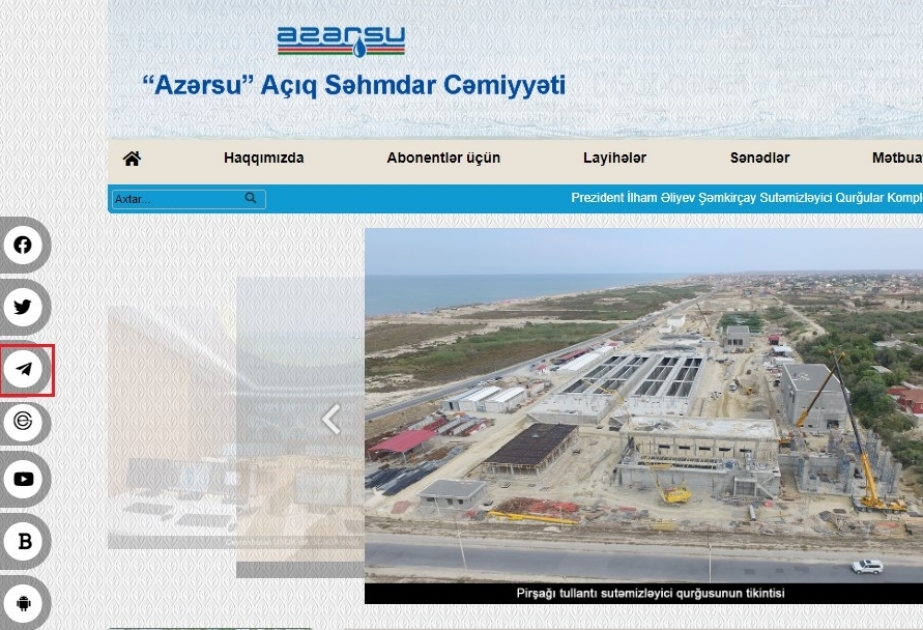 “Azərsu” “Borcun araşdırılması üzrə müraciət” xidmətinin sosial şəbəkələr üzərindən aparılmasına başlayıb