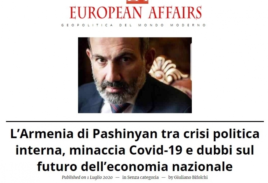 В итальянской прессе опубликована статья об удручающей картине внутренней политики Армении