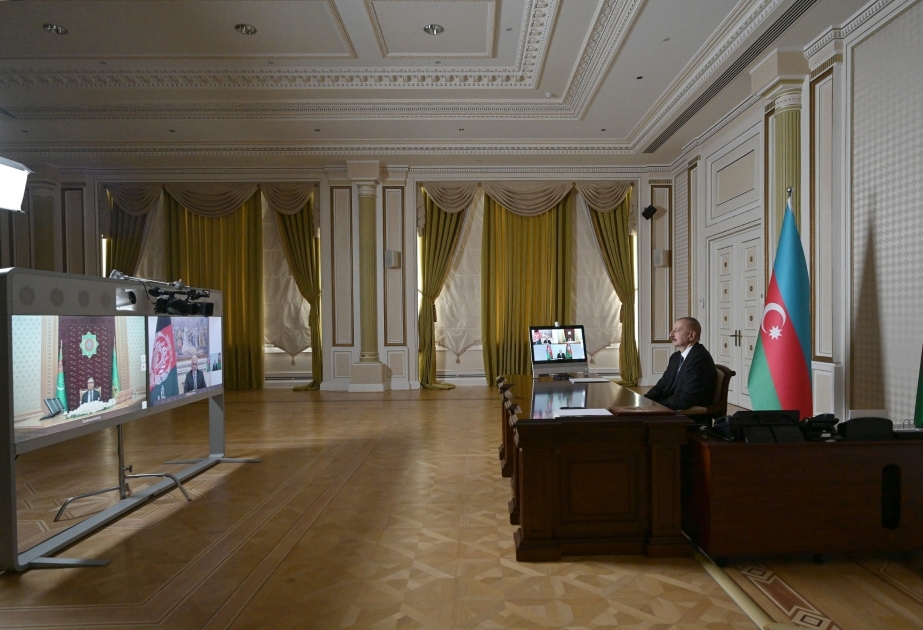 Los presidentes de Azerbaiyán, Afganistán y Turkmenistán se reunieron por videoconferencia