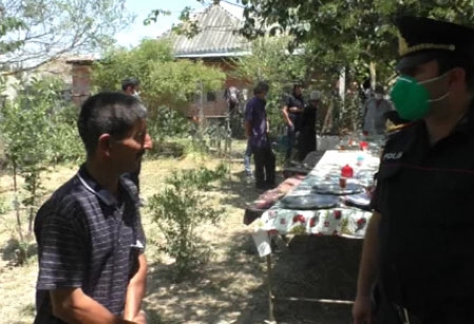 İsmayıllıda hərbi xidmətdən qayıdan oğluna yığıncaq təşkil edən ata cərimələnib